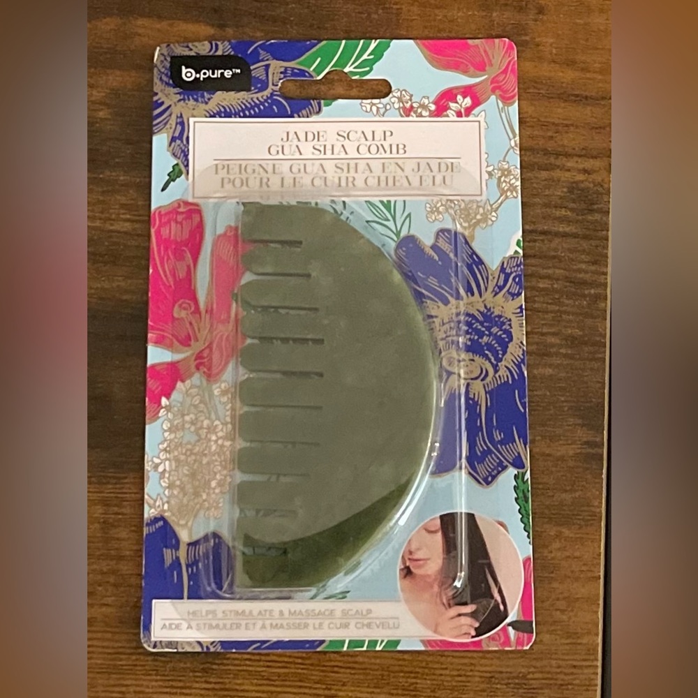 Green Jade Scalp Gua Sha Comb